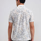 White Printed Slim Fit Polo T-Shirt | Greenfibre
