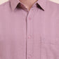 Rose Pink Solid Slim Fit Casual Shirt | Greenfibre
