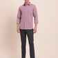 Rose Pink Solid Slim Fit Casual Shirt | Greenfibre