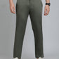 Green Solid Super Slim Fit Casual Trouser | Greenfibre