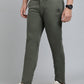 Green Solid Super Slim Fit Casual Trouser | Greenfibre