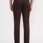 Dark Brown Solid Super Slim Fit Casual Trouser | Greenfibre