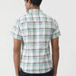 Light Green Checked Slim Fit Casual Shirt | Greenfibre