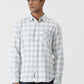 Light Green Checked Slim Fit Casual Shirt | Greenfibre