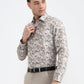 Green Printed Slim Fit Party Wear Shirt | Greenfibre