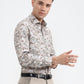 Green Printed Slim Fit Party Wear Shirt | Greenfibre