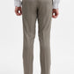 Cement Grey Solid Slim Fit Formal Trouser | Greenfibre