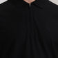 Black Solid Slim Fit Polo T-Shirt | Greenfibre