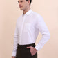 White Solid Regular Fit Formal Shirt | Greenfibre