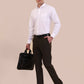 White Solid Regular Fit Formal Shirt | Greenfibre