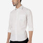 White Solid Smart Fit Semi Casual Shirt | Greenfibre