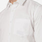 White Solid Smart Fit Semi Casual Shirt | Greenfibre