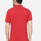 Red Solid Slim Fit Polo T- Shirt | Greenfibre