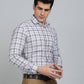 Brown Checked Slim Fit Formal Shirt | Greenfibre