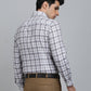 Brown Checked Slim Fit Formal Shirt | Greenfibre