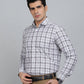 Brown Checked Slim Fit Formal Shirt | Greenfibre