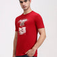 Red Solid Slim Fit T-Shirt | Greenfibre