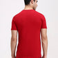 Red Solid Slim Fit T-Shirt | Greenfibre