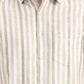Pink Striped Slim Fit Casual Shirt | Greenfibre