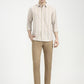Pink Striped Slim Fit Casual Shirt | Greenfibre
