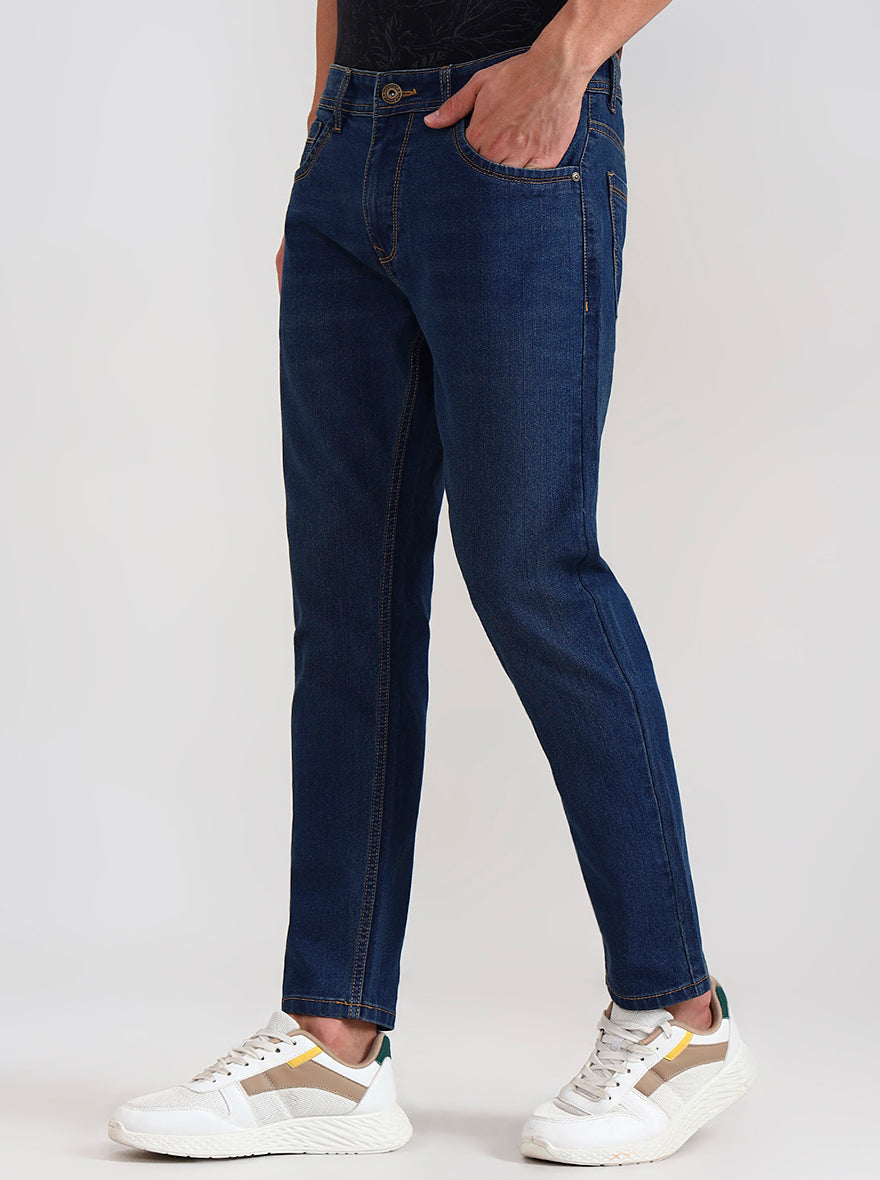 Denim Blue Washed Urban Fit Jeans | Greenfibre