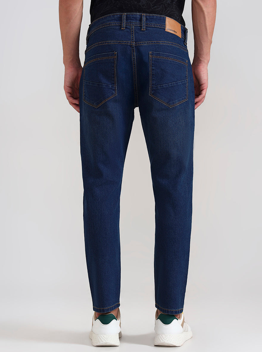 Denim Blue Washed Urban Fit Jeans | Greenfibre