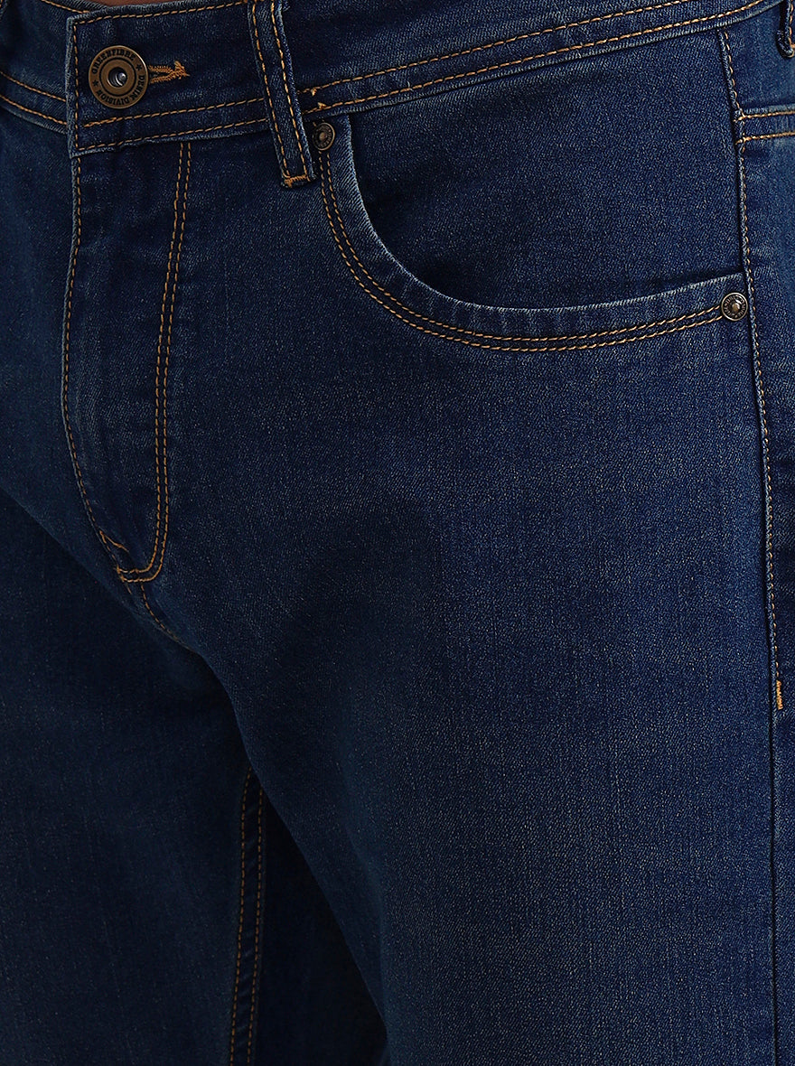 Denim Blue Washed Urban Fit Jeans | Greenfibre