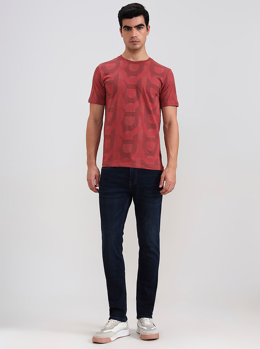 Dark Indigo Blue Washed Urban Fit Jeans | Greenfibre