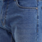 Mid Ice Blue Washed Slim Fit Jeans | Greenfibre