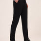 Black Solid Slim Fit Club Wear Trouser | JB Studio