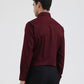 Maroon Solid Slim Fit Party Wear Shirt | Greenfibre