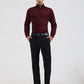 Maroon Solid Slim Fit Party Wear Shirt | Greenfibre