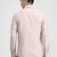 Peach Striped Slim Fit Casual Shirt | Greenfibre