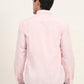 Light Pink Solid Slim Fit Semi Casual Shirt | Greenfibre