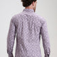 Purple Printed Slim Fit Casual Shirt | Greenfibre