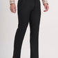 Black Solid Slim Fit Formal Trouser | Greenfibre