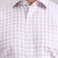 Pink & Grey Checked Slim Fit Formal Shirt | Greenfibre
