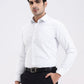 White & Black Checked Slim Fit Formal Shirt | Greenfibre