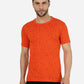 Orange Printed Slim Fit T-Shirt | Greenfibre