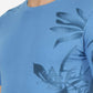 Campanula Blue Printed Slim Fit T-Shirt | Greenfibre