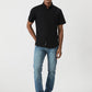 Black Solid Slim Fit Casual Shirt | Greenfibre