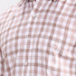 Brown Checked Smart Fit Semi Casual Shirt | Greenfibre
