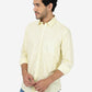 Light Yellow Printed Smart Fit Semi Casual Shirt | Greenfibre