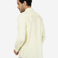 Light Yellow Printed Smart Fit Semi Casual Shirt | Greenfibre