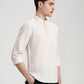 Khaki Solid Slim Fit Semi Casual Shirt | Greenfibre