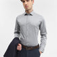 Grey Printed Slim Fit Formal Shirt | Greenfibre