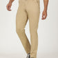 Beige Solid Neo Fit Casual Trouser | Greenfibre