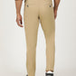 Beige Solid Neo Fit Casual Trouser | Greenfibre