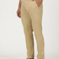 Beige Solid Neo Fit Casual Trouser | Greenfibre