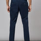 Navy Blue Solid Neo Fit Casual Trouser | Greenfibre